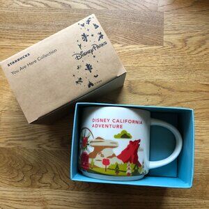 Starbucks Disney Parks California Adventure Mug You Are Here Collection NIB